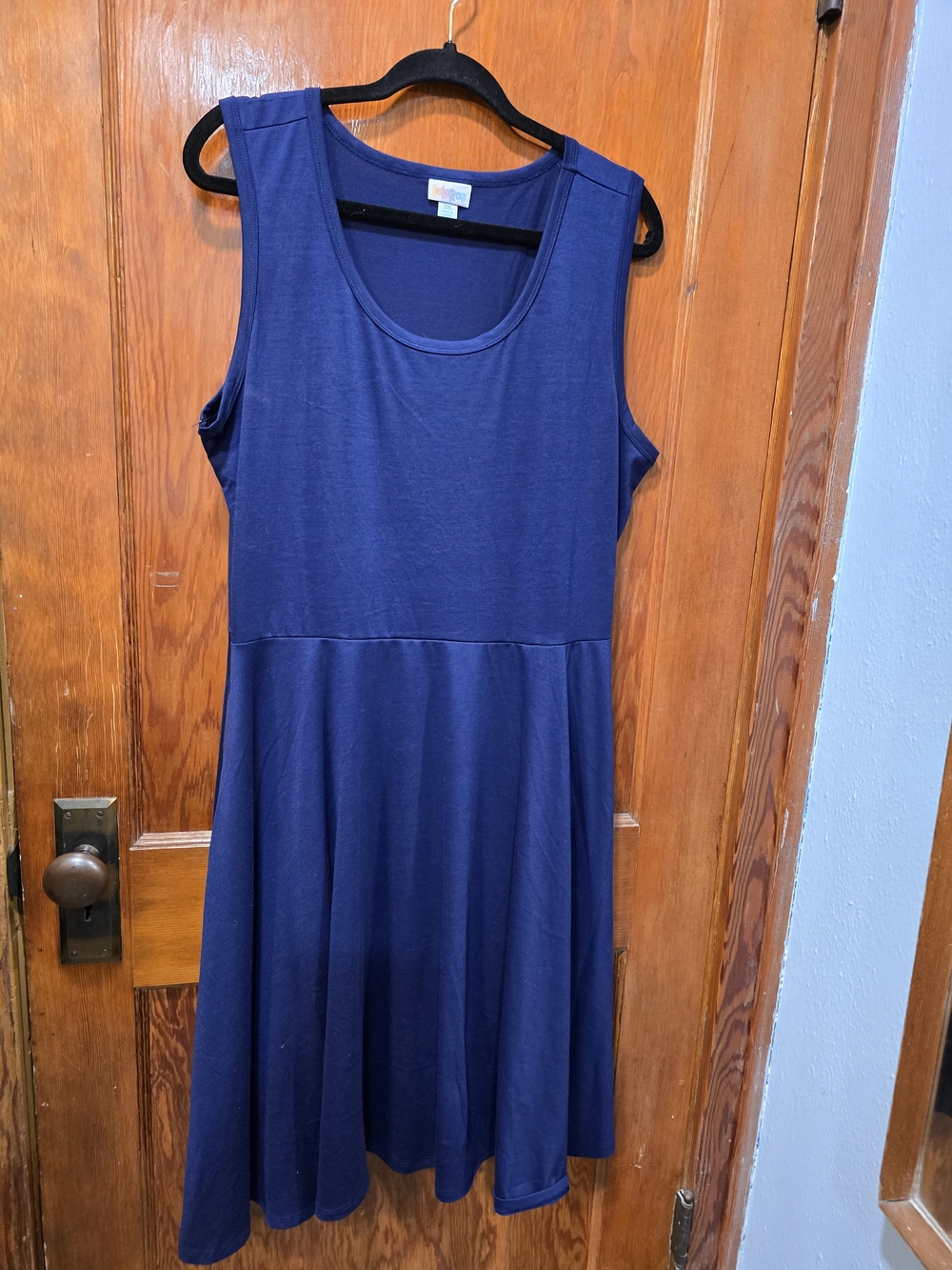 LuLaRoe Navy Blue Midi Dress